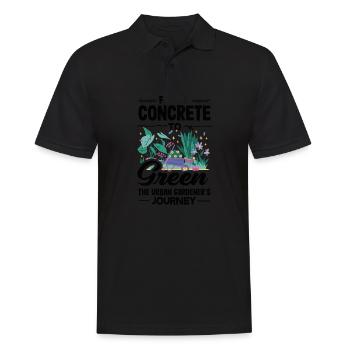 Talking to Plants is Essential Urban Gardener - Men's Polo Shirt - black - Front - Kai (181cm)