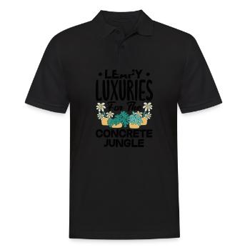 Talking to Plants is Essential Urban Gardener - Men's Polo Shirt - black - Front - Kai (181cm)