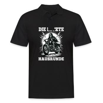 Skeleton Biker La dernière maison lap Fan de moto - Polo Homme - noir - Devant - Kai (181cm)
