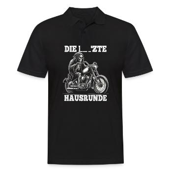 Skeleton Biker La dernière maison lap Fan de moto - Polo Homme - noir - Devant - Kai (181cm)