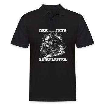 Skeleton Biker Le dernier guide touristique Fan de moto - Polo Homme - noir - Devant - Kai (181cm)