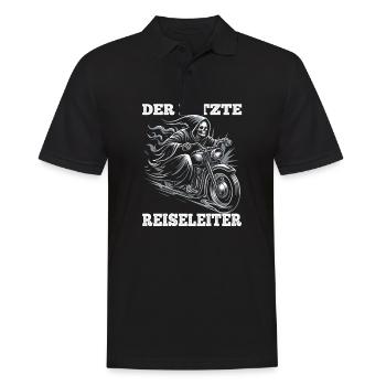 Skeleton Biker Le dernier guide touristique Fan de moto - Polo Homme - noir - Devant - Kai (181cm)