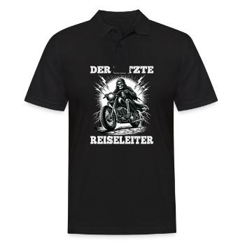 Skeleton Biker Le dernier guide touristique Fan de moto - Polo Homme - noir - Devant - Kai (181cm)