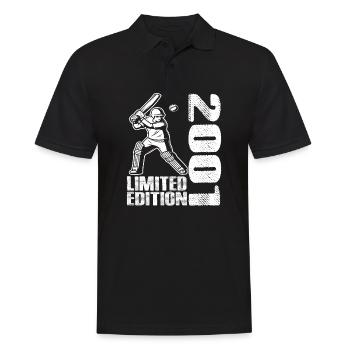 Limited Edition 2001 Limited Edition Cricket - Männer Poloshirt - Schwarz - Vorne - Kai (181cm)