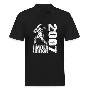 Limited Edition 2007 Limited Edition Cricket - Männer Poloshirt - Schwarz - Vorne - Kai (181cm)