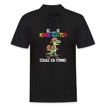 Inscription à l’école Dino Retour à l’école - Polo Homme - noir - Devant - Kai (181cm)