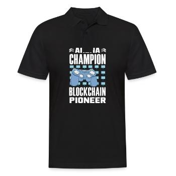 Cryptocurrency Rewards Gaming Blockchain Gamer - Men's Polo Shirt - black - Front - Kai (181cm)