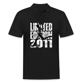 Limited Edition 2011 Limited Edition Fußball - Männer Poloshirt - Schwarz - Vorne - Kai (181cm)