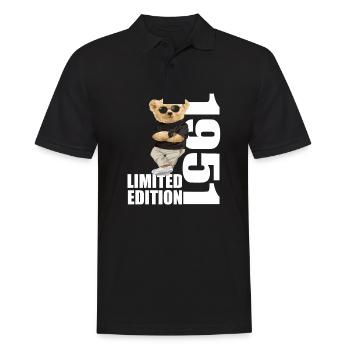 Édition limitée 1951 ours ours anniversaire 1951 - Polo Homme - noir - Devant - Kai (181cm)
