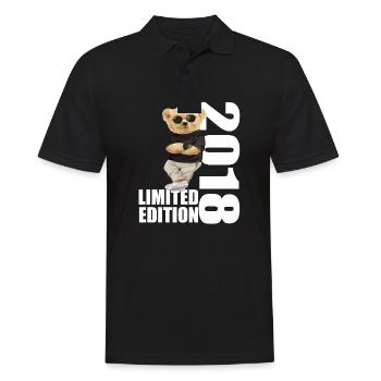 Édition Limitée 2018 Ours Ours Anniversaire 2018 - Polo Homme - noir - Devant - Kai (181cm)