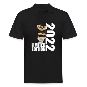 Limited Edition 2022 Bär Bären Geburtstag 2022 - Männer Poloshirt - Schwarz - Vorne - Kai (181cm)
