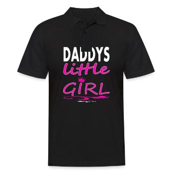 Daddy girl Daddy's Girl Cool Saying Gift - Men's Polo Shirt - black - Front - Kai (181cm)