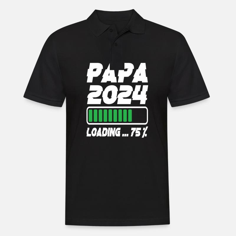 Papa 2024 Loading - Men's Polo Shirt - black