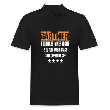 Jardinier - Polo Homme - noir - Devant - Kai (181cm)