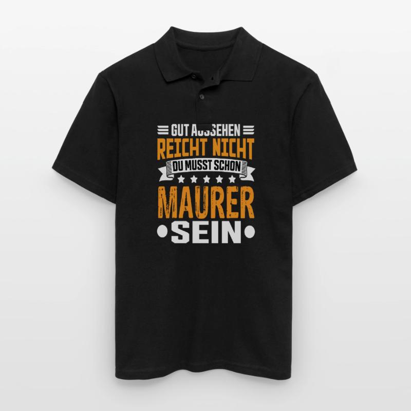 Bricklayer Building Construction Structural Engineer Bricklayer Funny Men's Polo Shirt