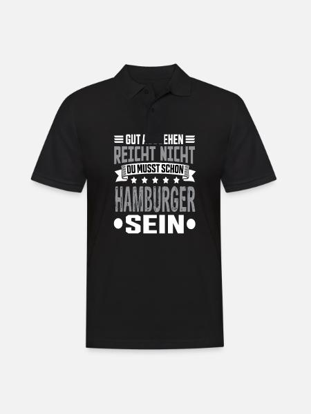Hamburg - Men's Polo Shirt - black