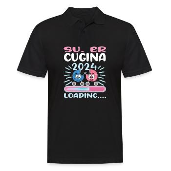 Cousine werden Cousine 2024 - Männer Poloshirt - Schwarz - Vorne - Kai (181cm)