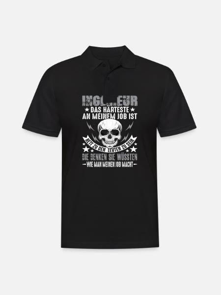 Engineer Engineers Engineer Humor Engineers - Men's Polo Shirt - black