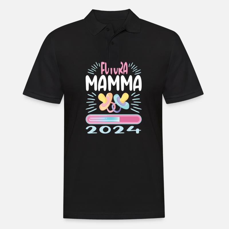 Super Mamma 2024 Loading - Men's Polo Shirt - black