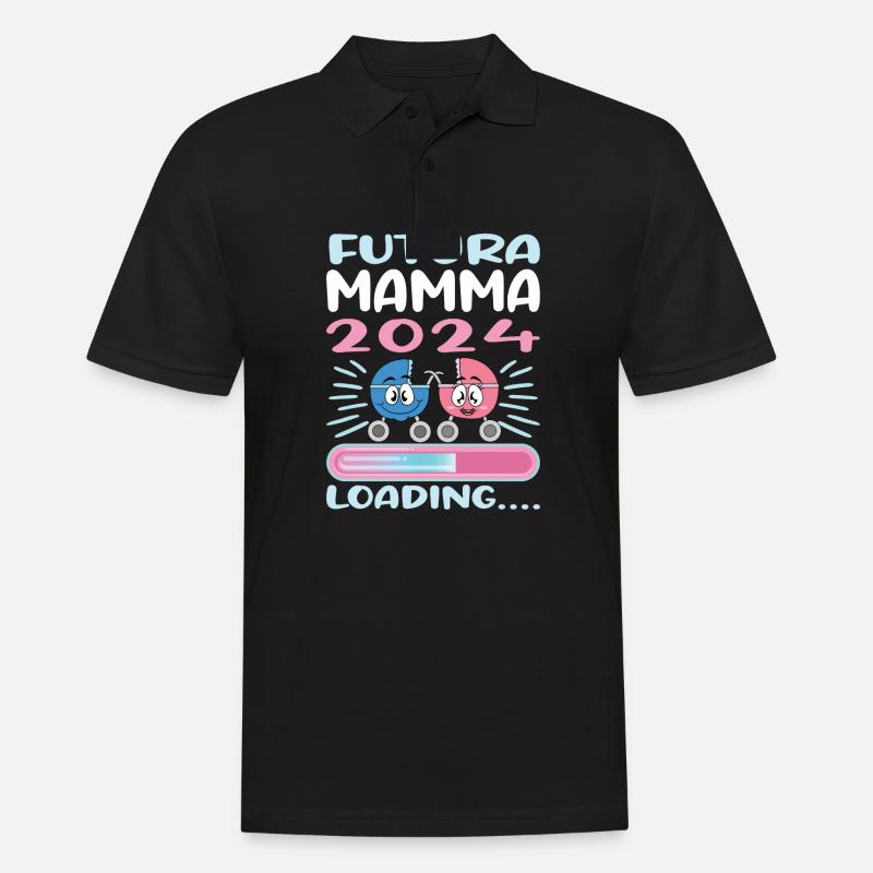 Super Mamma 2024 Loading - Men's Polo Shirt - black