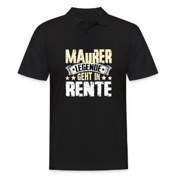 Maurer legend retires - Men's Polo Shirt - black - Front - Kai (181cm)