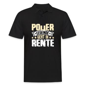 La légende du contremaître prend sa retraite - Polo Homme - noir - Devant - Kai (181cm)