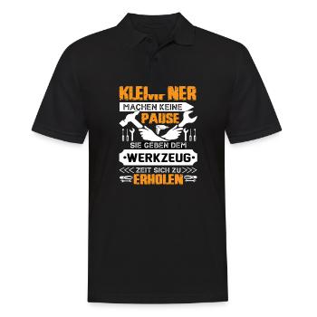 Klempner Machen keine Pause - Männer Poloshirt - Schwarz - Vorne - Kai (181cm)