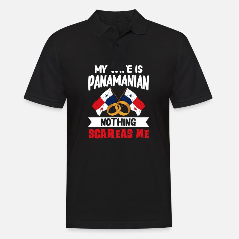 Drapeau panaméen Drapeau panaméen - Polo Homme - noir