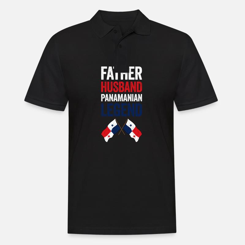 Drapeau panaméen Drapeau panaméen - Polo Homme - noir