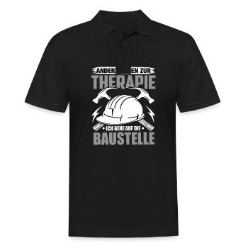 Handwerk Handwerker Handwerker Humor Baustelle - Männer Poloshirt - Schwarz - Vorne - Kai (181cm)