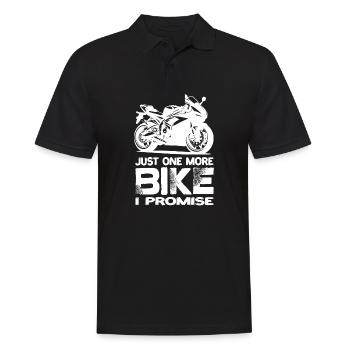 Juste une moto de plus que je promets à la moto - Polo Homme - noir - Devant - Kai (181cm)