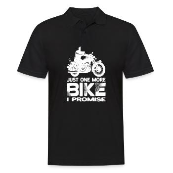 Juste une moto de plus que je promets à la moto - Polo Homme - noir - Devant - Kai (181cm)