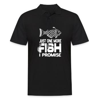 Juste un poisson de plus, je vous promets un poisson, un poisson, un poisson - Polo Homme - noir - Devant - Kai (181cm)