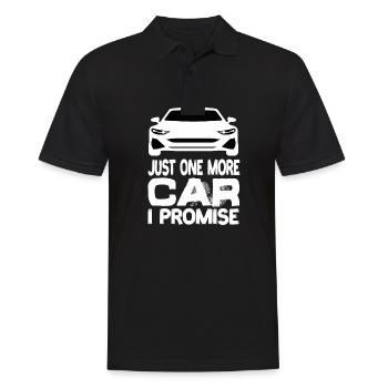 Just One More Car I Promise Auto Pkw Autofahrer - Männer Poloshirt - Schwarz - Vorne - Kai (181cm)