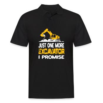 Juste une excavatrice de plus, je promets au conducteur de l’excavatrice - Polo Homme - noir - Devant - Kai (181cm)