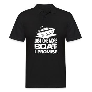 Juste un bateau de plus que je promets bateau yacht bateau à moteur - Polo Homme - noir - Devant - Kai (181cm)