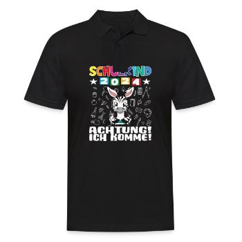 Inscription scolaire 2024 de l’école de la rentrée scolaire - Polo Homme - noir - Devant - Kai (181cm)