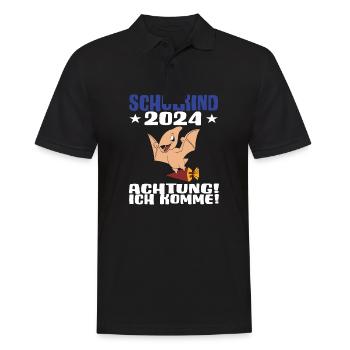 Inscription scolaire 2024 de l’école de la rentrée scolaire - Polo Homme - noir - Devant - Kai (181cm)