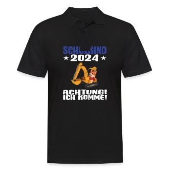 Inscription scolaire 2024 de l’école de la rentrée scolaire - Polo Homme - noir - Devant - Kai (181cm)