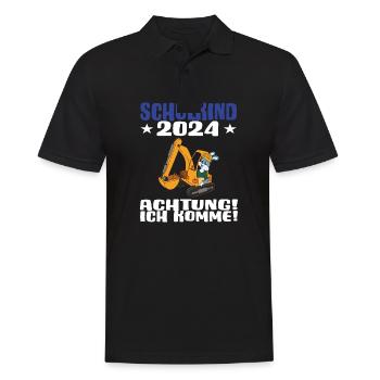 Inscription scolaire 2024 de l’école de la rentrée scolaire - Polo Homme - noir - Devant - Kai (181cm)