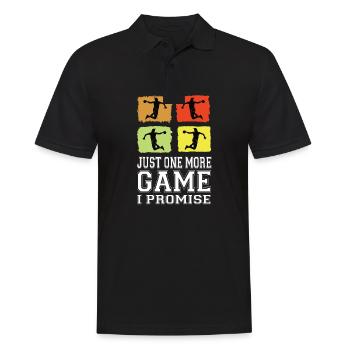 Just One More Game I Promise Handball Handballer - Men's Polo Shirt - black - Front - Kai (181cm)