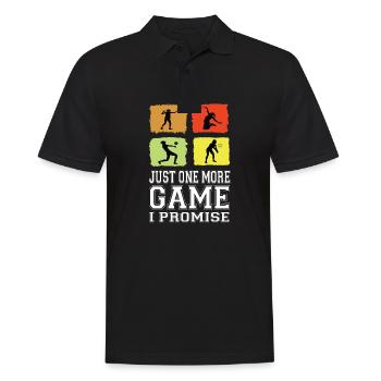 Just One More Game I Promise Volleyball Women - Men's Polo Shirt - black - Front - Kai (181cm)