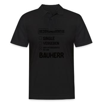 Builder Relationship Status Builder Builder House Construction - Men's Polo Shirt - black - Front - Kai (181cm)