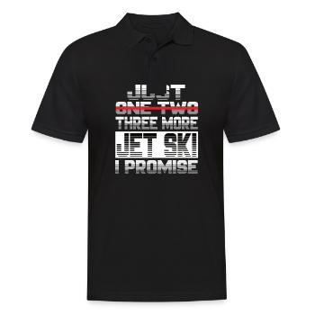 Just One More Jet ski I Promise Jet Ski Jetski - Men's Polo Shirt - black - Front - Kai (181cm)
