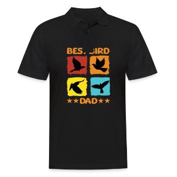 Meilleur papa oiseau - Polo Homme - noir - Devant - Kai (181cm)