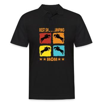 Meilleure maman de saut d’obstacles - Polo Homme - noir - Devant - Kai (181cm)