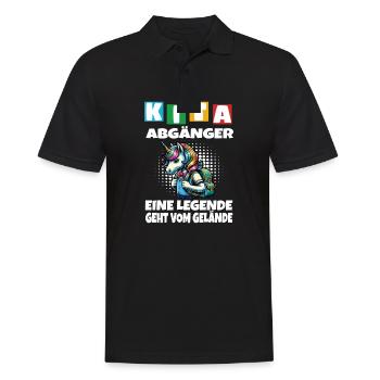 KITA Inscriptions scolaires des enfants sortants de l’école - Polo Homme - noir - Devant - Kai (181cm)