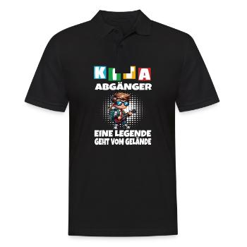 KITA Leavers School Child School Enrollment - Men's Polo Shirt - black - Front - Kai (181cm)