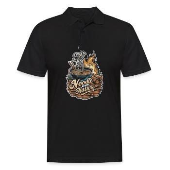Camping Ramen Lovers - Men's Polo Shirt - black - Front - Kai (181cm)