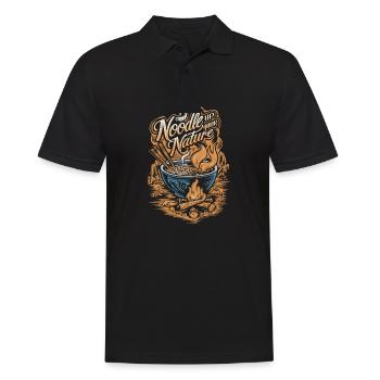Camping Ramen Lovers - Men's Polo Shirt - black - Front - Kai (181cm)